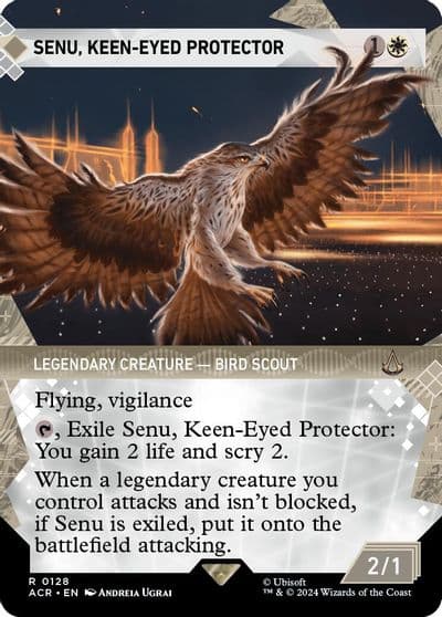 Senu Keen Eyed Protector Showcase Universes Beyond: Assassin's Creed Magic card