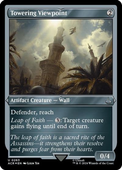 Towering Viewpoint Foil Etched Universes Beyond: Assassin's Creed Magic card