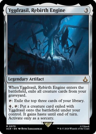 Yggdrasil Rebirth Engine Universes Beyond: Assassin's Creed Magic card