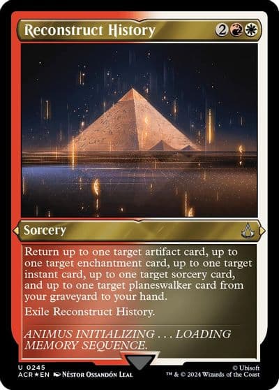 Reconstruct History Foil Etched Universes Beyond: Assassin's Creed Magic card