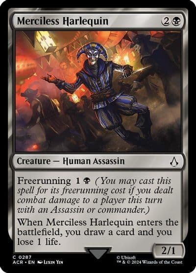 Merciless Harlequin Universes Beyond: Assassin's Creed Magic card