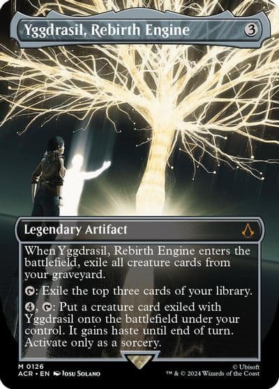 Yggdrasil Rebirth Engine Borderless Universes Beyond: Assassin's Creed Magic card