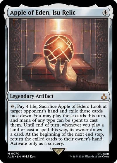 Apple of Eden Isu Relic Universes Beyond: Assassin's Creed Magic card
