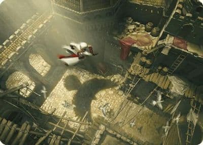 Rooftop Bypass Art Card Art Series: Universes Beyond: Assassin's Creed Magic card