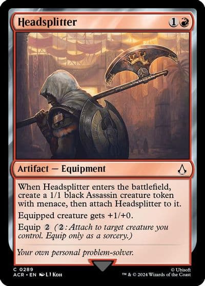 Headsplitter Universes Beyond: Assassin's Creed Magic card