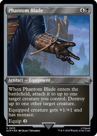 Phantom Blade Foil Etched Universes Beyond: Assassin's Creed Magic card