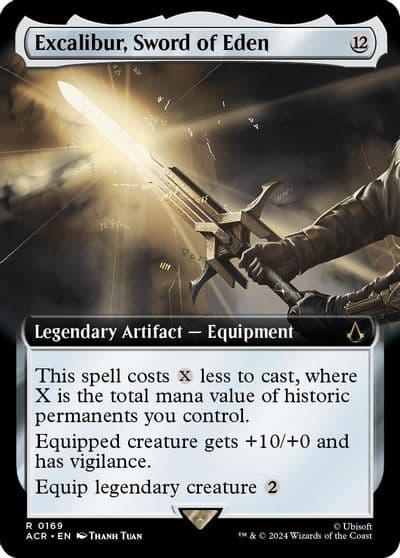 Excalibur Sword of Eden Extended Art Universes Beyond: Assassin's Creed Magic card