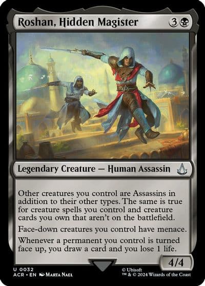 Roshan Hidden Magister Universes Beyond: Assassin's Creed Magic card