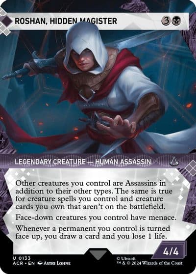 Roshan Hidden Magister Showcase Universes Beyond: Assassin's Creed Magic card