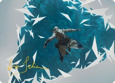 Restart Sequence Art Card Gold Stamped Signature Art Series: Universes Beyond: Assassin's Creed Magic card
