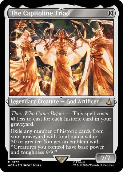 The Capitoline Triad Foil Etched Universes Beyond: Assassin's Creed Magic card
