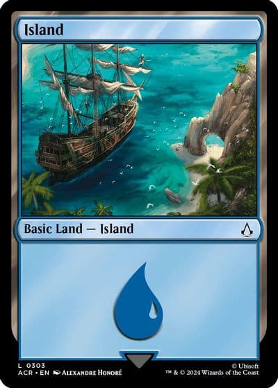 Island 0303 Universes Beyond: Assassin's Creed Magic card