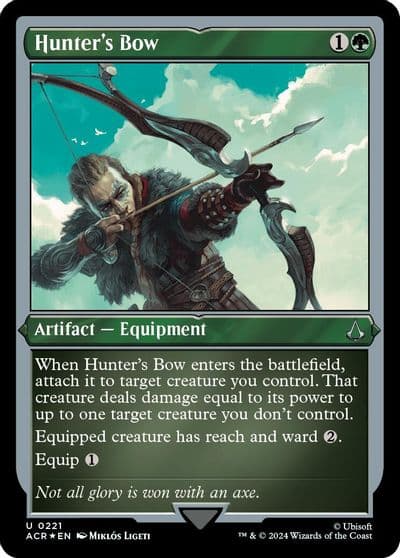 Hunters Bow Foil Etched Universes Beyond: Assassin's Creed Magic card