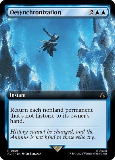 Desynchronization Extended Art Universes Beyond: Assassin's Creed Magic card
