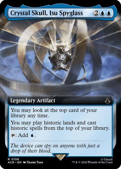 Crystal Skull Isu Spyglass Extended Art Universes Beyond: Assassin's Creed Magic card