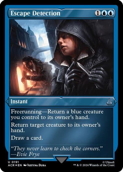 Escape Detection Foil Etched Universes Beyond: Assassin's Creed Magic card
