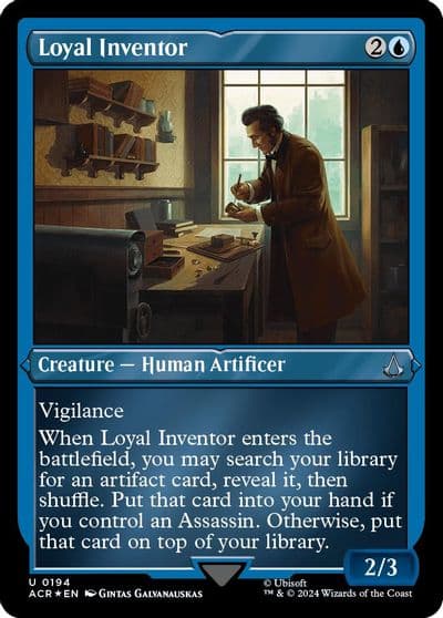 Loyal Inventor Foil Etched Universes Beyond: Assassin's Creed Magic card