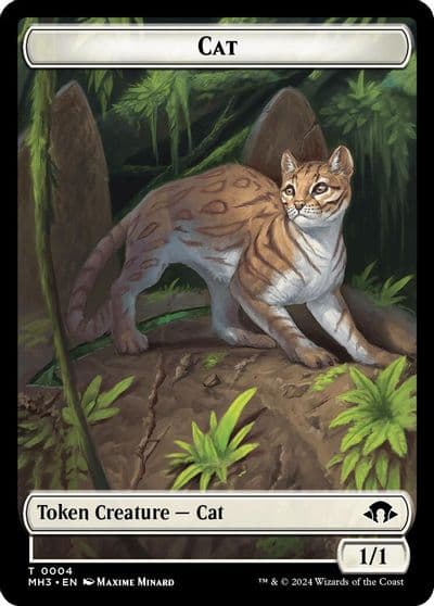 Cat Energy Reserve Double Sided Token Modern Horizons 3 Magic card