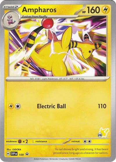Ampharos - Pikachu 28 Battle Academy 2024 Pokemon card