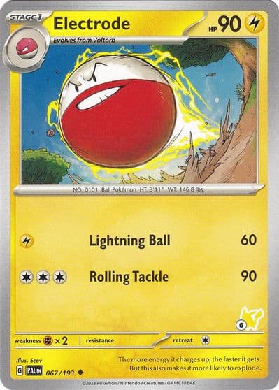 Electrode - Pikachu 6 Battle Academy 2024 Pokemon card