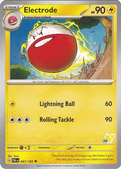 Electrode - Pikachu 25 Battle Academy 2024 Pokemon card