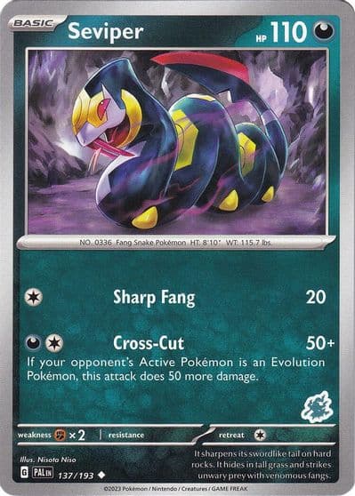 Seviper - Darkrai Deck Battle Academy 2024 Pokemon card