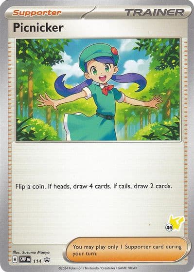 Picnicker - Pikachu 46 Battle Academy 2024 Pokemon card