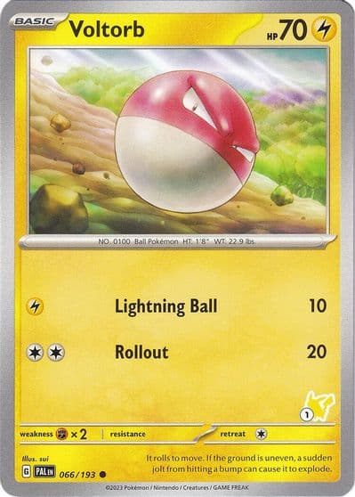 Voltorb - Pikachu 1 Battle Academy 2024 Pokemon card