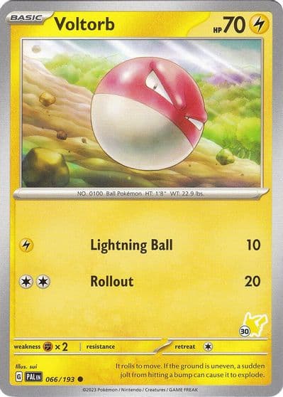 Voltorb - Pikachu 30 Battle Academy 2024 Pokemon card