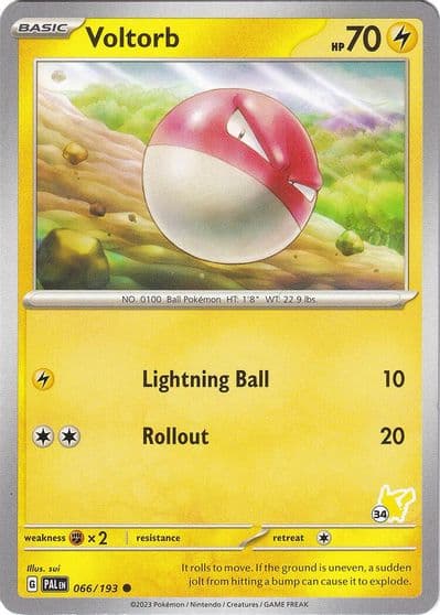 Voltorb - Pikachu 34 Battle Academy 2024 Pokemon card