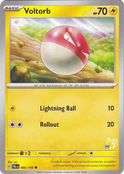 Voltorb - Pikachu 55 Battle Academy 2024 Pokemon card