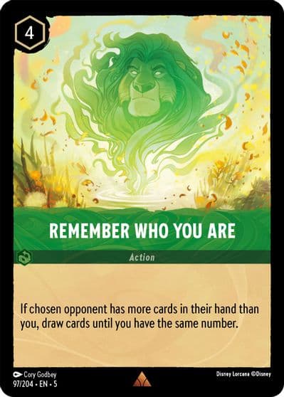 Remember Who You Are Shimmering Skies Lorcana card
