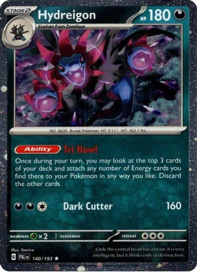 Hydreigon (Cosmos Holo) Blister Exclusives Pokemon card