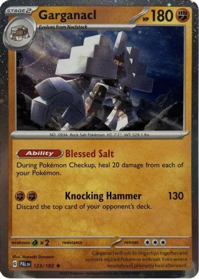 Garganacl (Cosmos Holo) Blister Exclusives Pokemon card