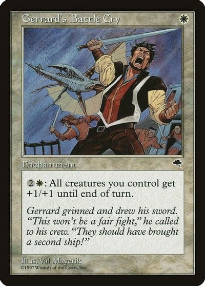 Gerrards Battle Cry Tempest Magic card