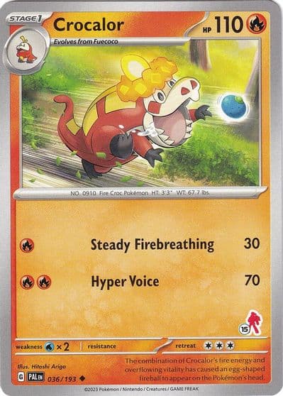 Crocalor - Armarouge 15 Battle Academy 2024 Pokemon card