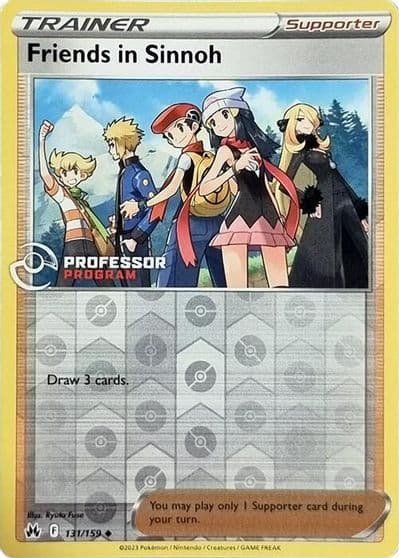 Friends in Sinnoh (2023) Professor Program Promos Pokemon card