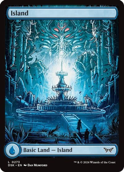 Island 0273 Full Art Duskmourn: House of Horror Magic card