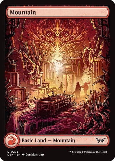 Mountain 0275 Full Art Duskmourn: House of Horror Magic card