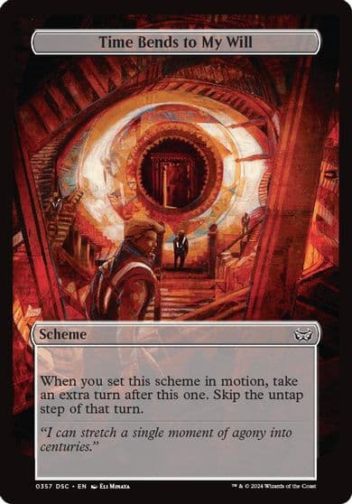Time Bends to My Will Full Art Archenemy: Duskmourn Magic card