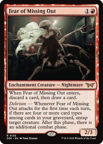 Fear of Missing Out Duskmourn: House of Horror Magic card