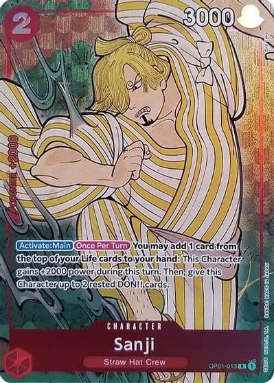 Sanji English Version 1st Anniversary Set One Piece Promotion Cards One Piece card