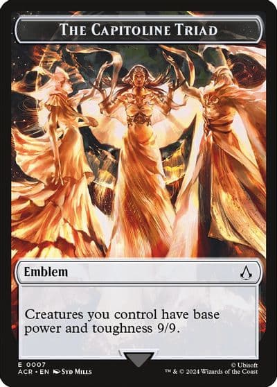 Emblem The Capitoline Triad Universes Beyond: Assassin's Creed Magic card