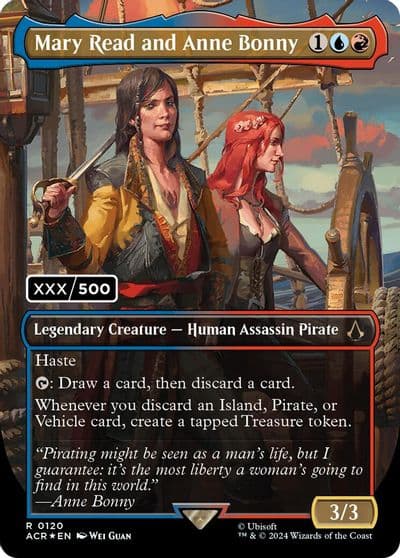 Mary Read and Anne Bonny English Serial Numbered Universes Beyond: Assassin's Creed Magic card
