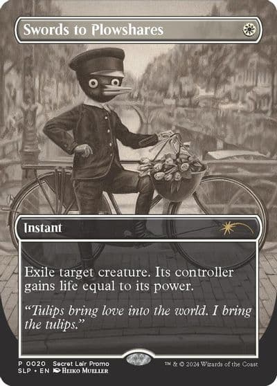 Swords to Plowshares Secret Lair Showdown Magic card