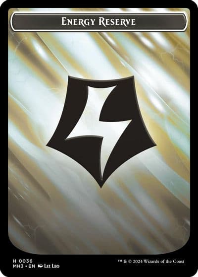 Energy Reserve Ripple Foil Servo Double Sided Token Modern Horizons 3 Magic card