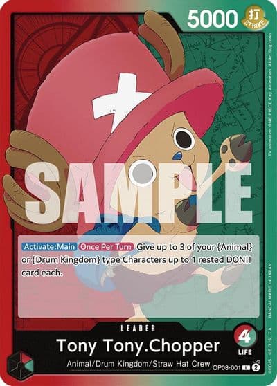 Tony TonyChopper 001 Two Legends One Piece card