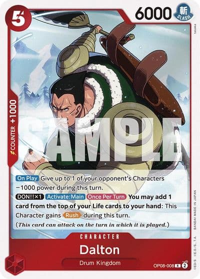 Dalton Two Legends One Piece card