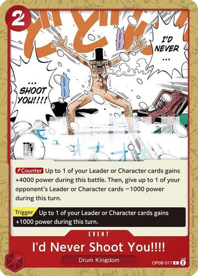 Id Never Shoot You Two Legends One Piece card