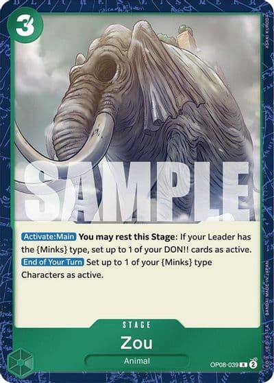 Zou Two Legends One Piece card